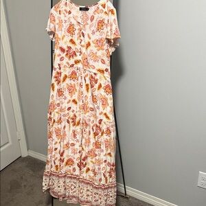 Floral Print Maxi Dress